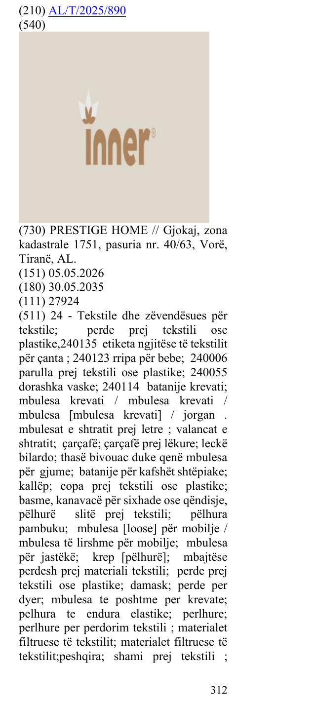 Zëri i markës ® në buletin