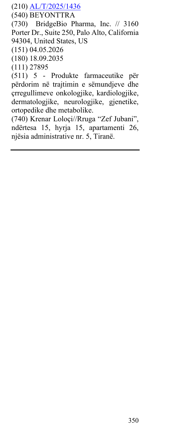 Zëri i markës BEYONTTRA në buletin