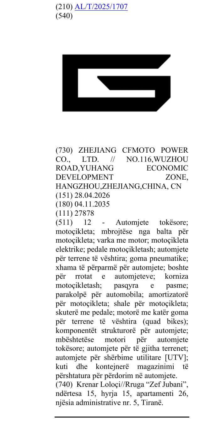 Zëri i markës G në buletin