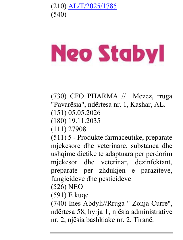 Zëri i markës NEO në buletin