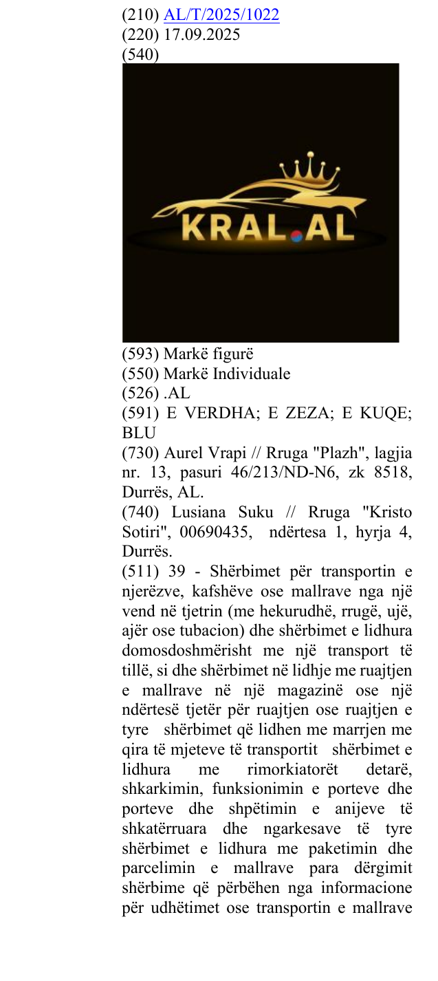 Zëri i markës .AL në buletin