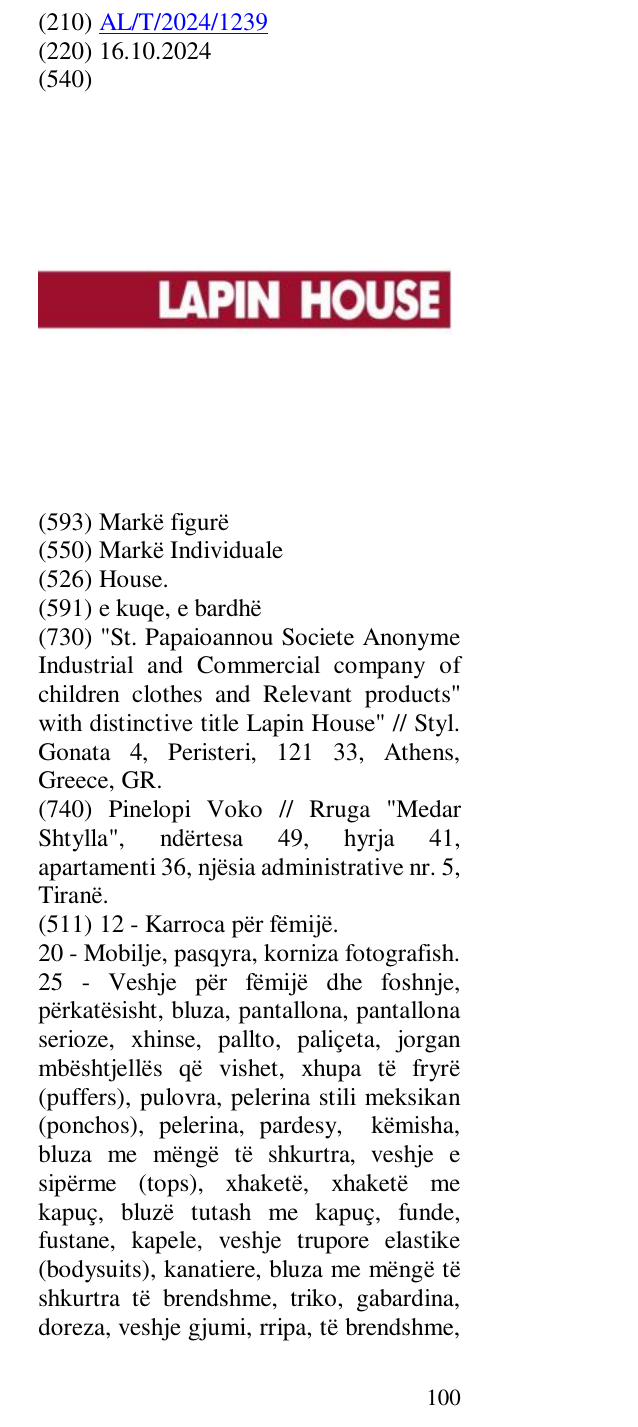 Zëri i markës House. në buletin