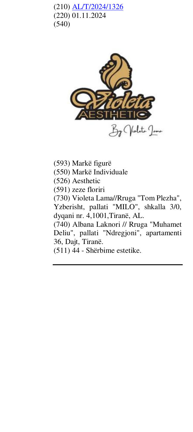 Zëri i markës Aesthetic në buletin