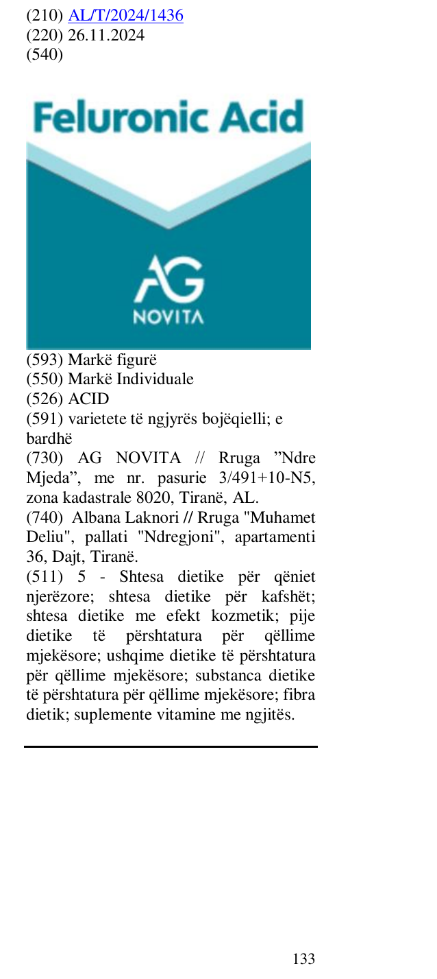 Zëri i markës ACID në buletin
