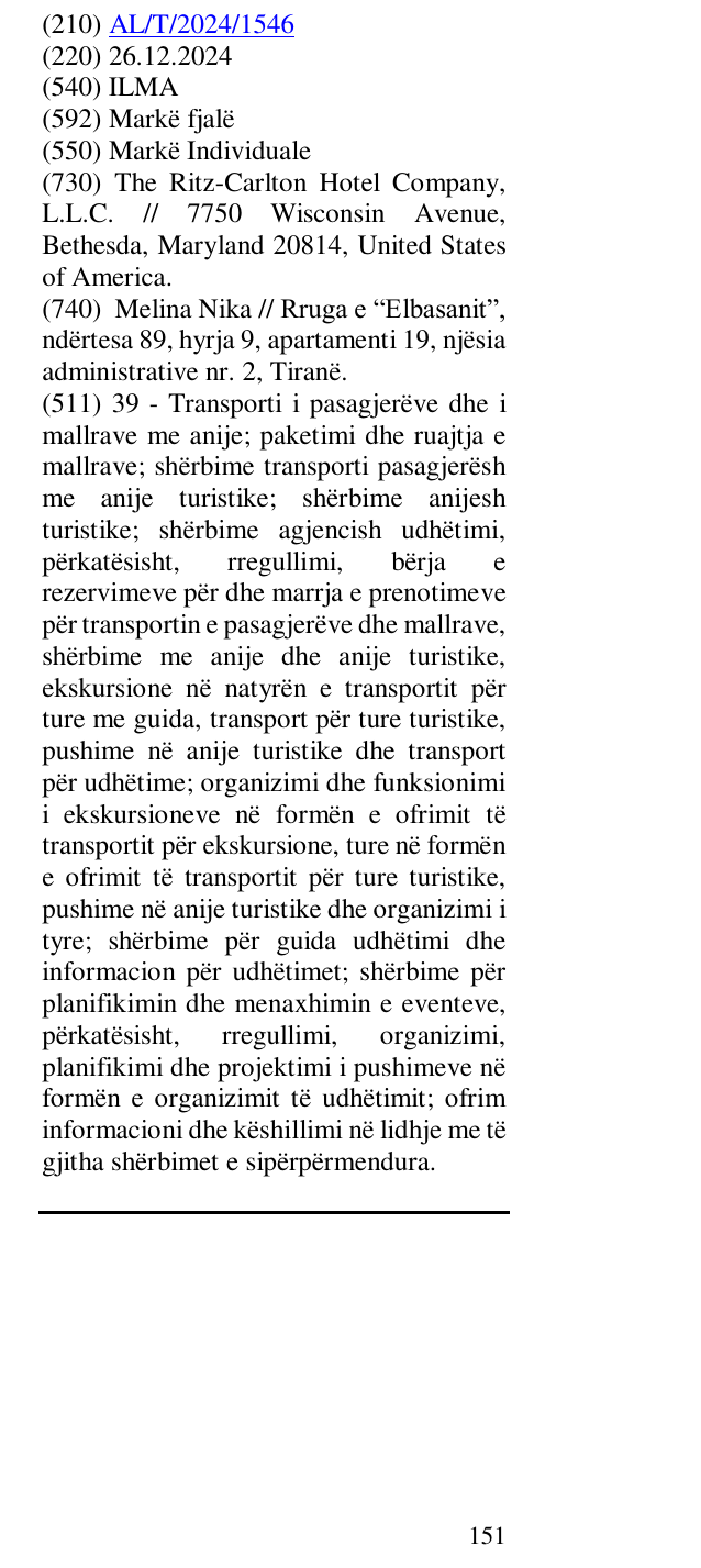Zëri i markës ILMA në buletin