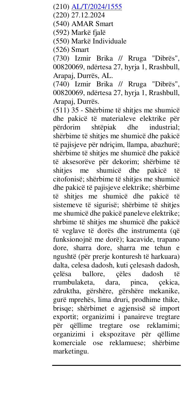 Zëri i markës AMAR Smart në buletin
