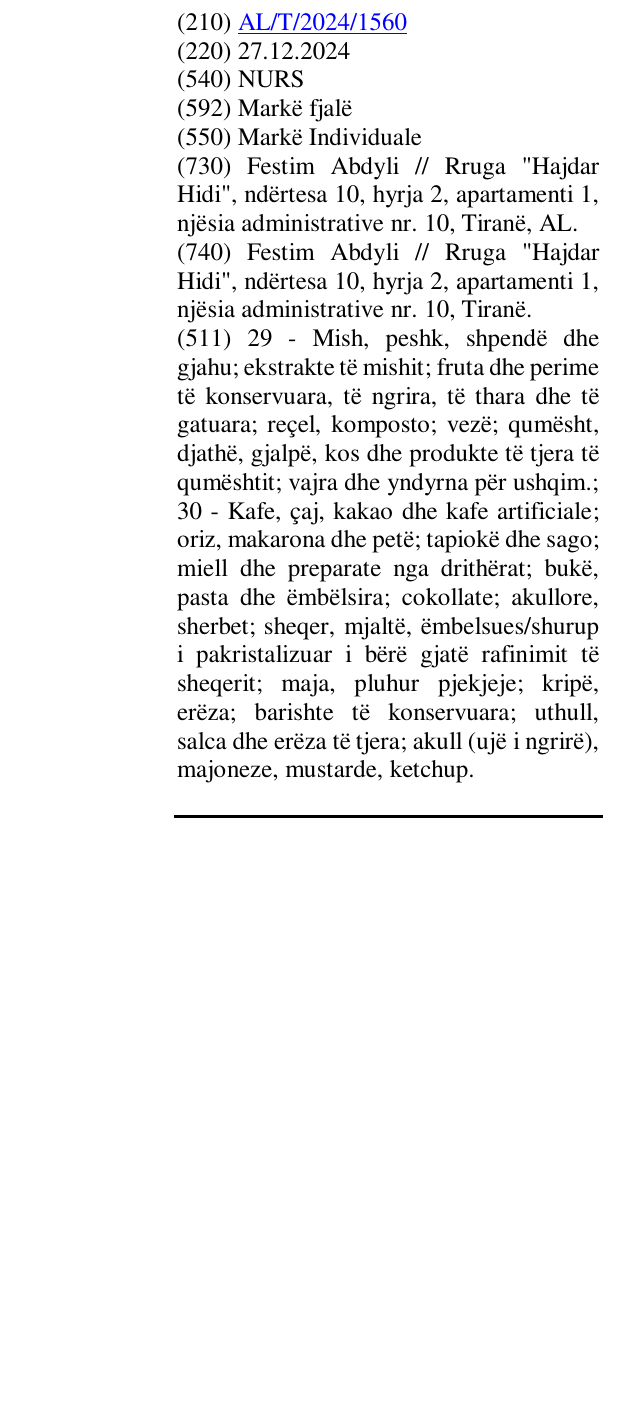Zëri i markës NURS në buletin