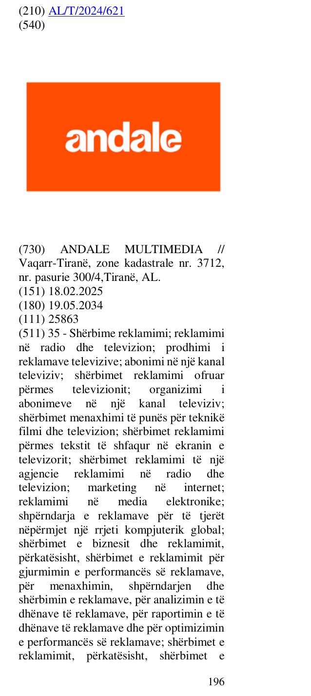 Zëri i markës ® në buletin