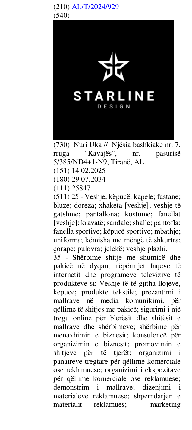 Zëri i markës DESIGN në buletin