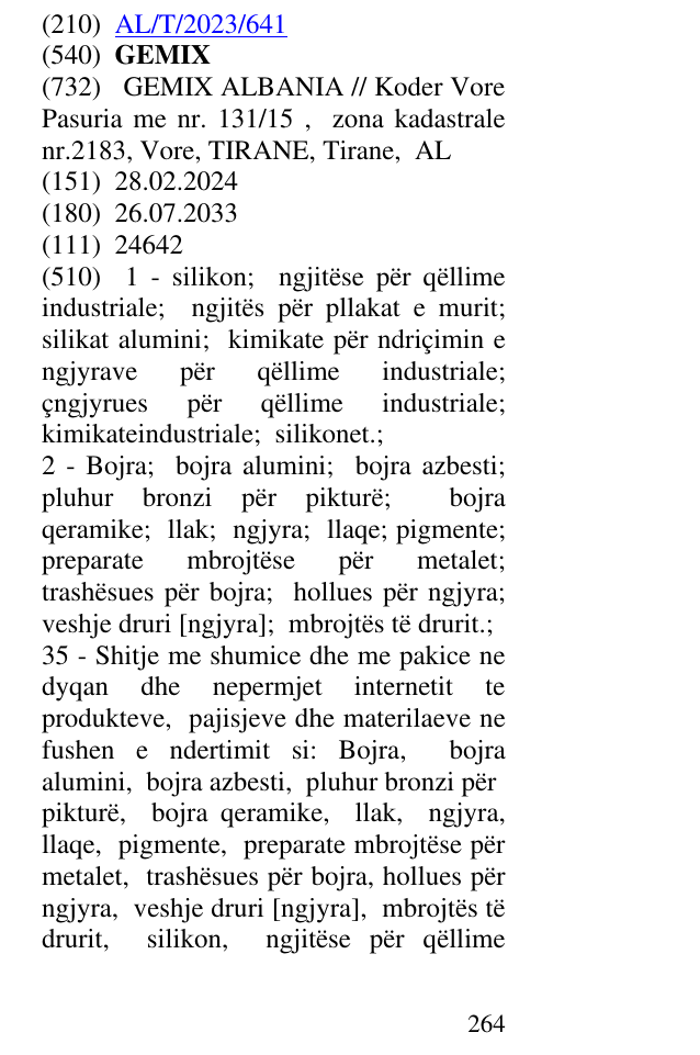 Zëri i markës GEMIX në buletin