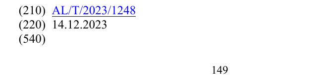Zëri i markës 149 në buletin