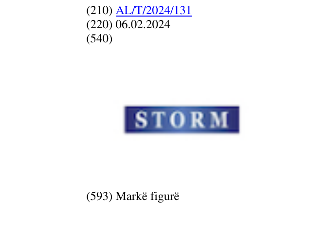Zëri i markës STORM në buletin