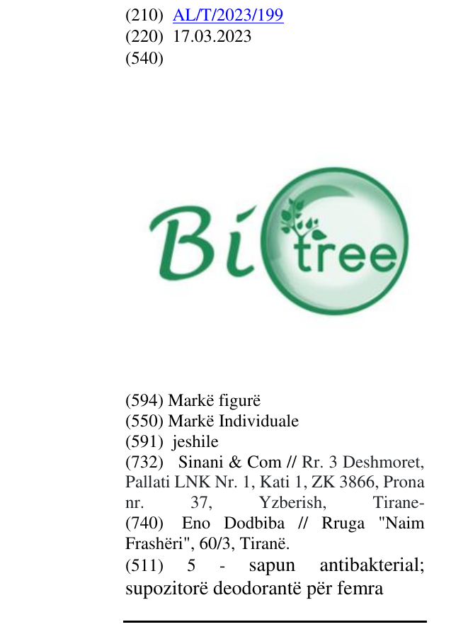 Zëri i markës bitree në buletin