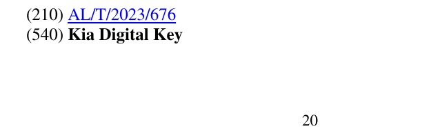 Zëri i markës Kia Digital Key 21 në buletin