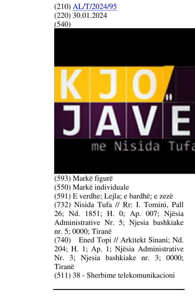 Zëri i markës KJO JAVË me Nisida Tufa në buletin