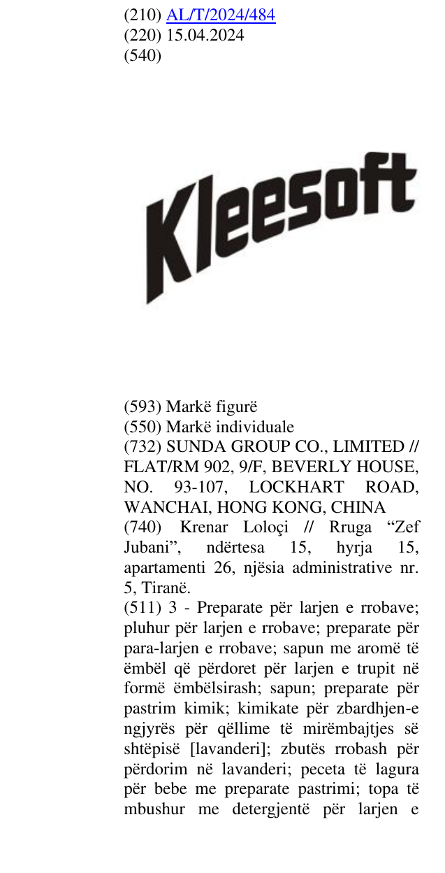 Zëri i markës Kleesoft në buletin