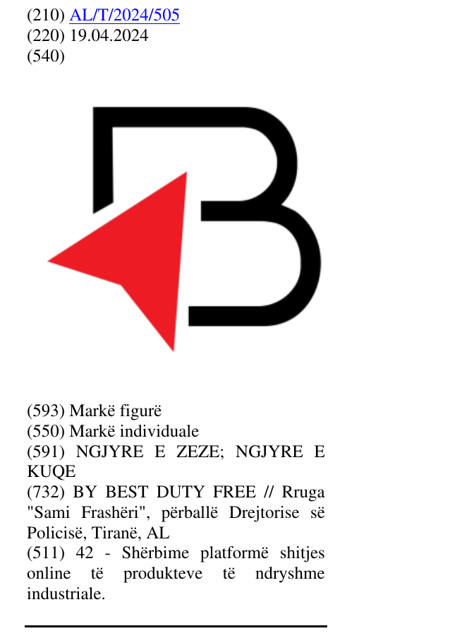 Zëri i markës B në buletin