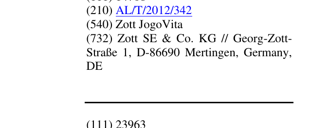 Zëri i markës Zott JogoVita në buletin