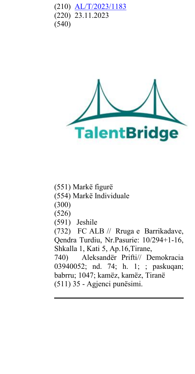 Zëri i markës TalentBridge në buletin