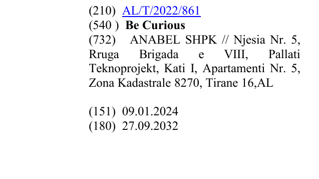 Zëri i markës BeCurious në buletin