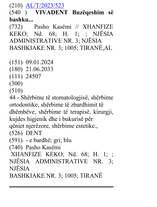 Zëri i markës VIVADENTBuzëqeshimsë bashku... në buletin