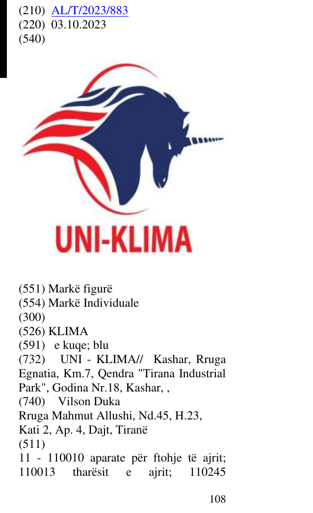Zëri i markës KLIMA në buletin