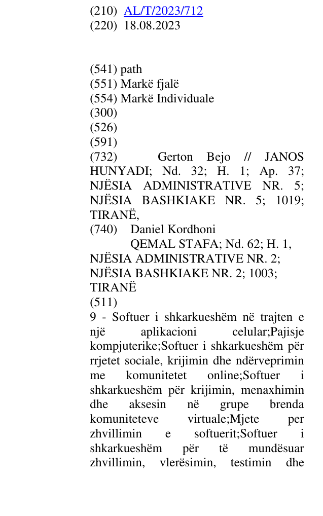 Zëri i markës path në buletin
