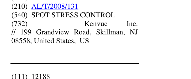 Zëri i markës SPOT STRESS CONTROL në buletin