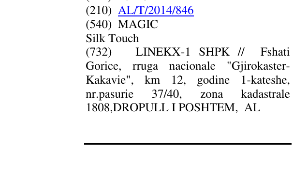 Zëri i markës MAGIC Silk Touch në buletin