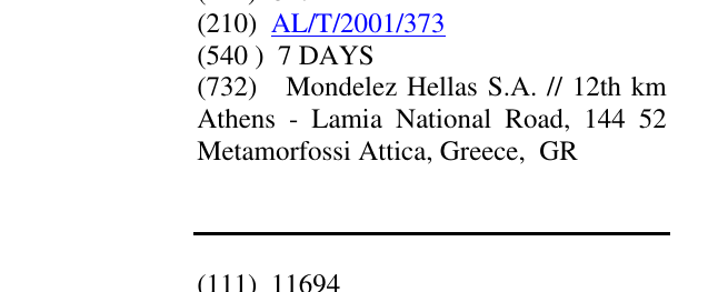 Zëri i markës 7 DAYS në buletin
