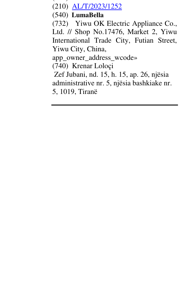Zëri i markës LumaBella në buletin
