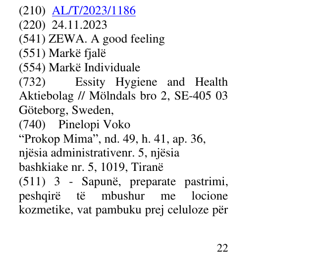 Zëri i markës ZEWA. A good feeling në buletin