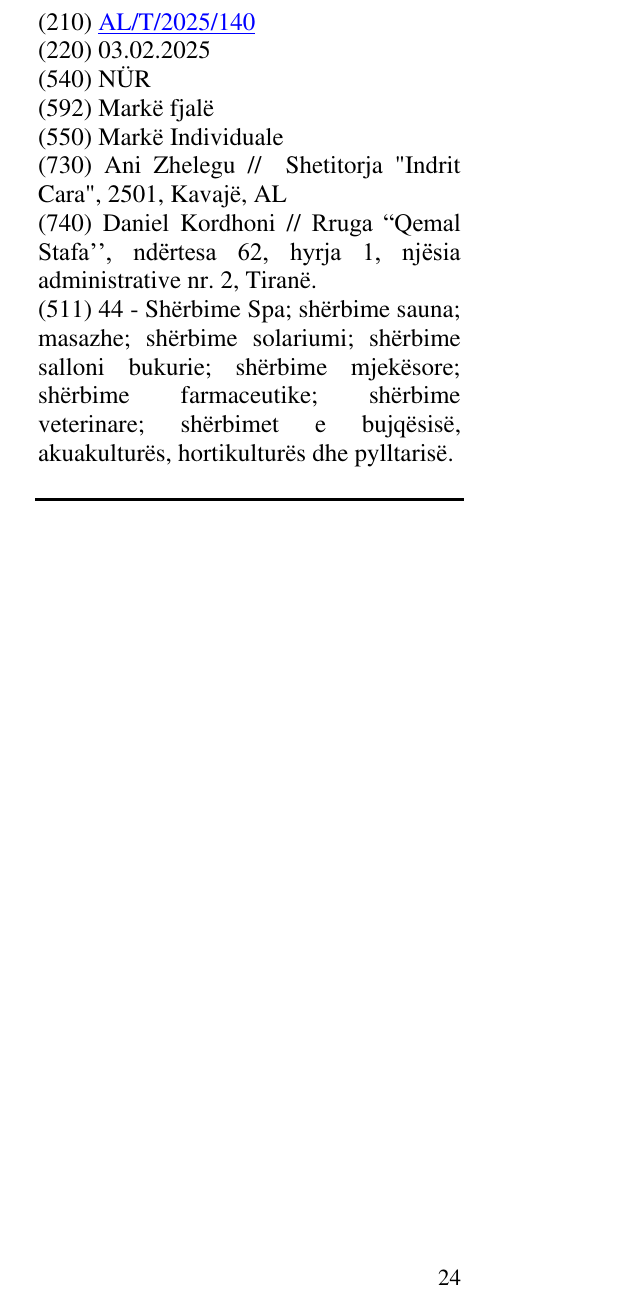 Zëri i markës NÜR në buletin