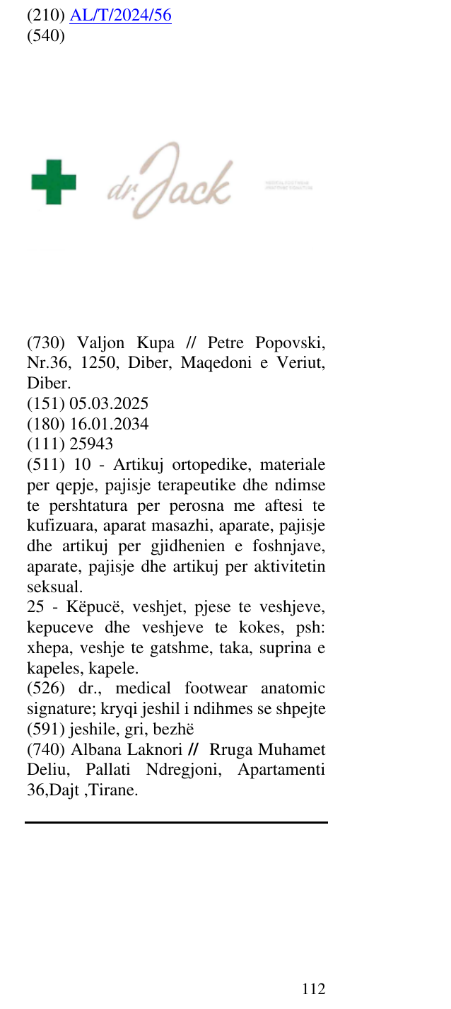 Zëri i markës dr., medical footwear anatomic signature; kryqi jeshil i ndihmes se shpejte në buletin