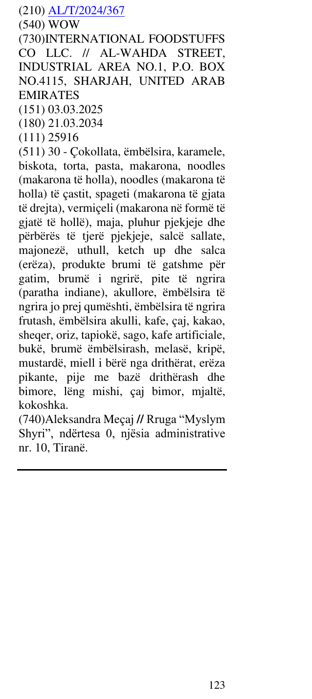 Zëri i markës WOW në buletin