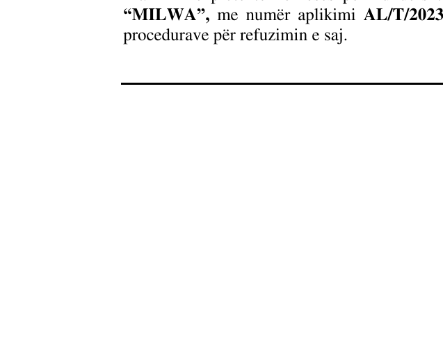 Zëri i markës MILWA në buletin