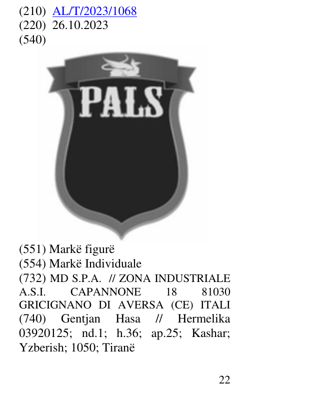 Zëri i markës PALS në buletin