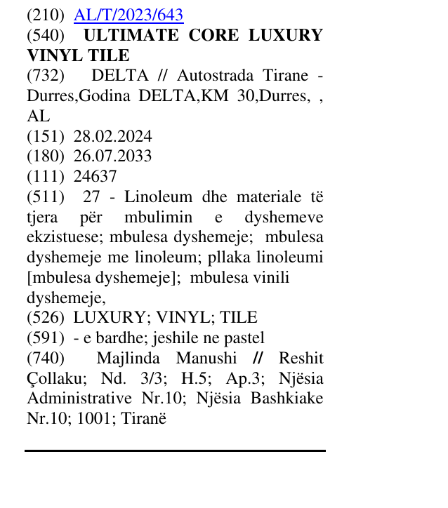 Zëri i markës ULTIMATE CORE LUXURY VINYL TILE në buletin