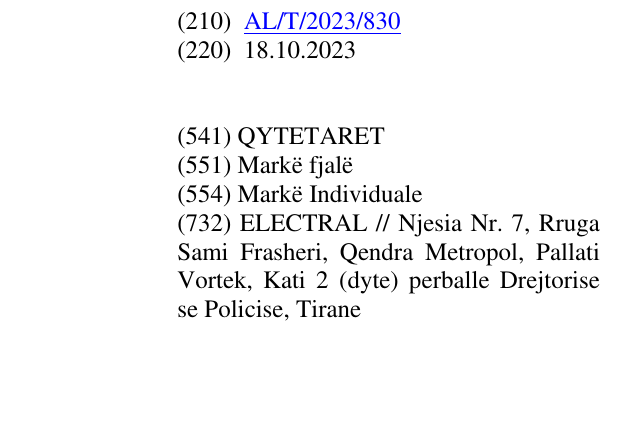 Zëri i markës QYTETARET në buletin