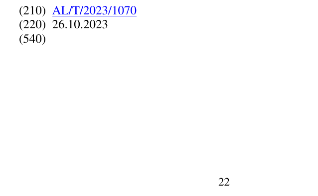 Zëri i markës 23 në buletin