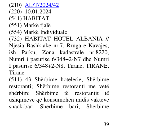 Zëri i markës HABITAT në buletin