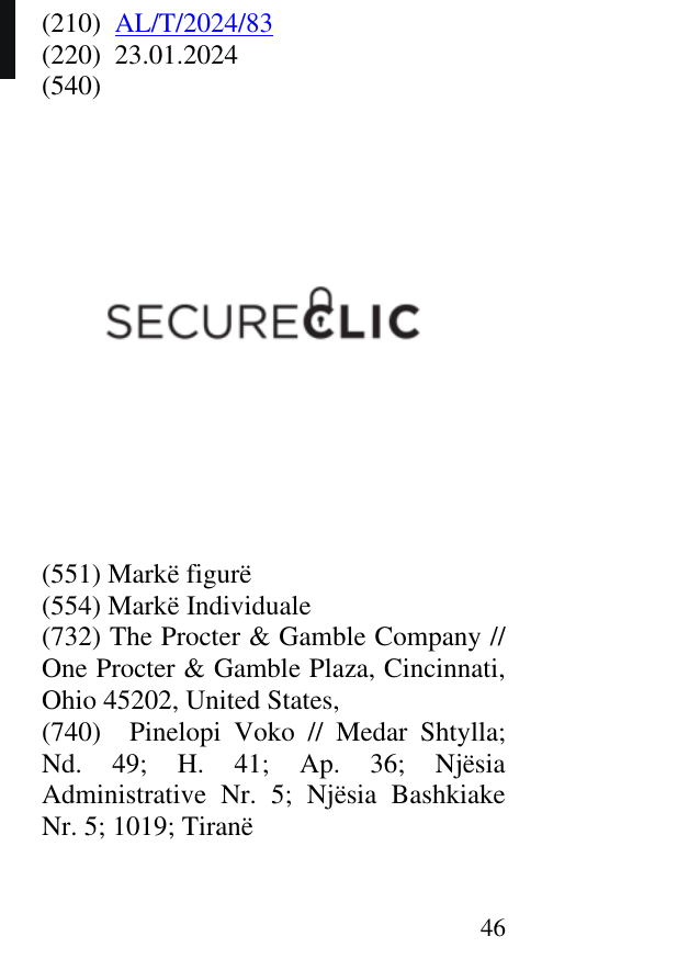Zëri i markës SECURECLIC në buletin