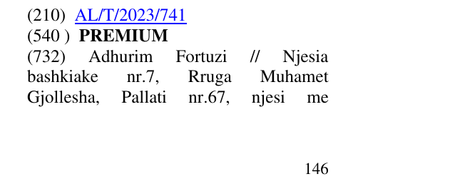 Zëri i markës PREMIUM në buletin