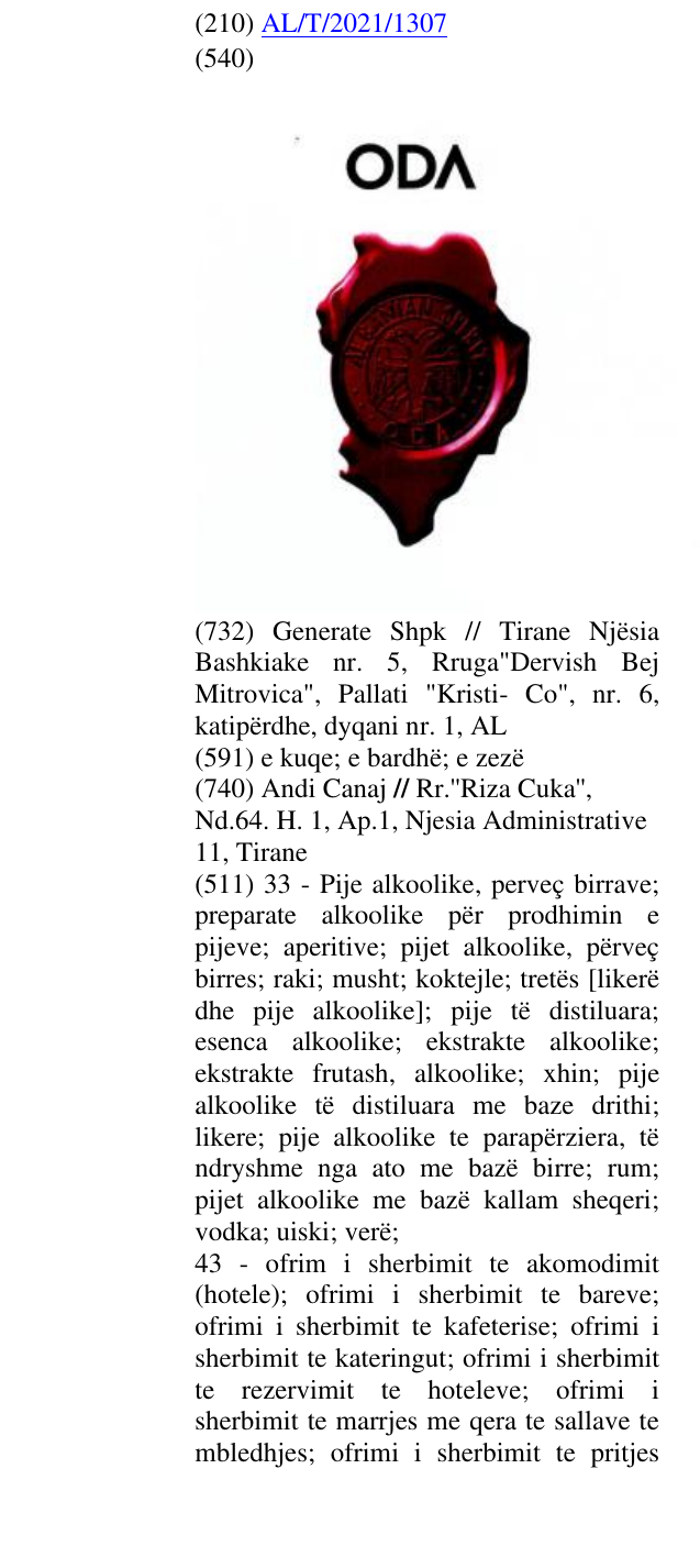 Zëri i markës ODΛ në buletin