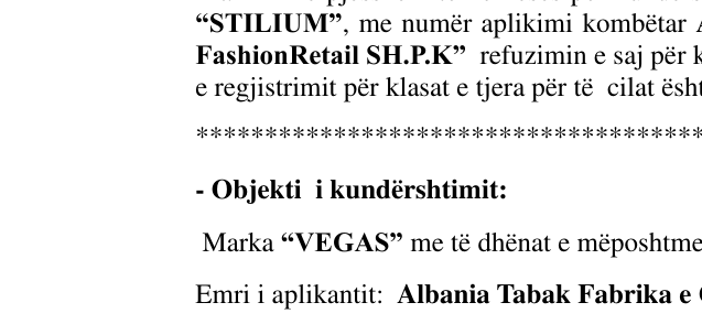 Zëri i markës STILIUM në buletin