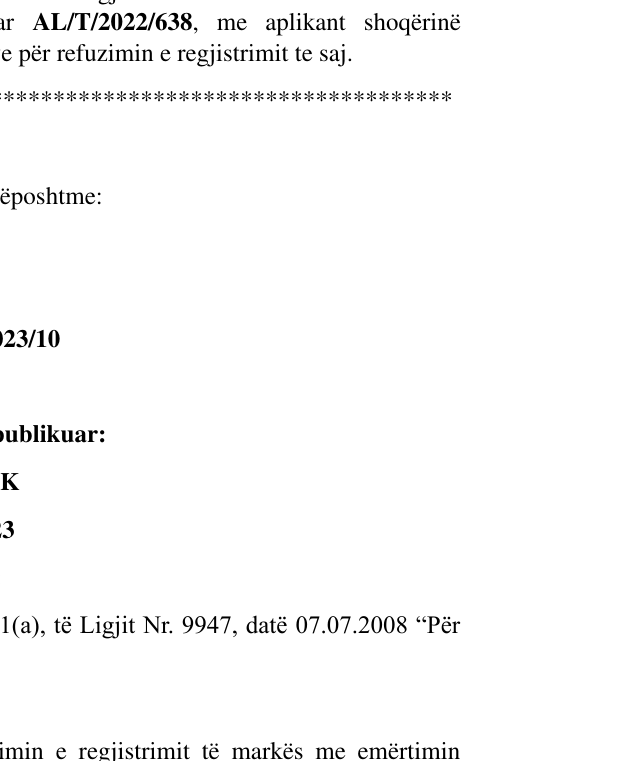 Zëri i markës CROWN në buletin