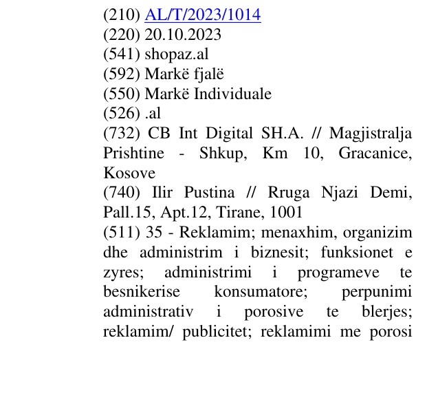 Zëri i markës .al në buletin