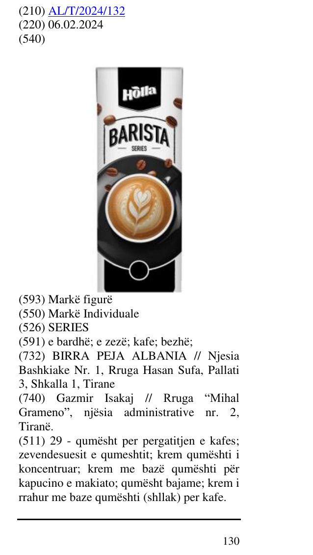 Zëri i markës SERIES në buletin