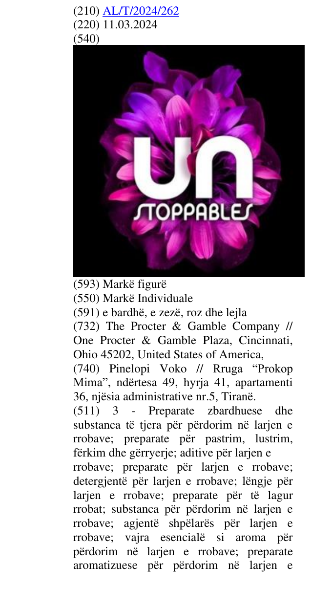 Zëri i markës UNSTOPPABLES në buletin