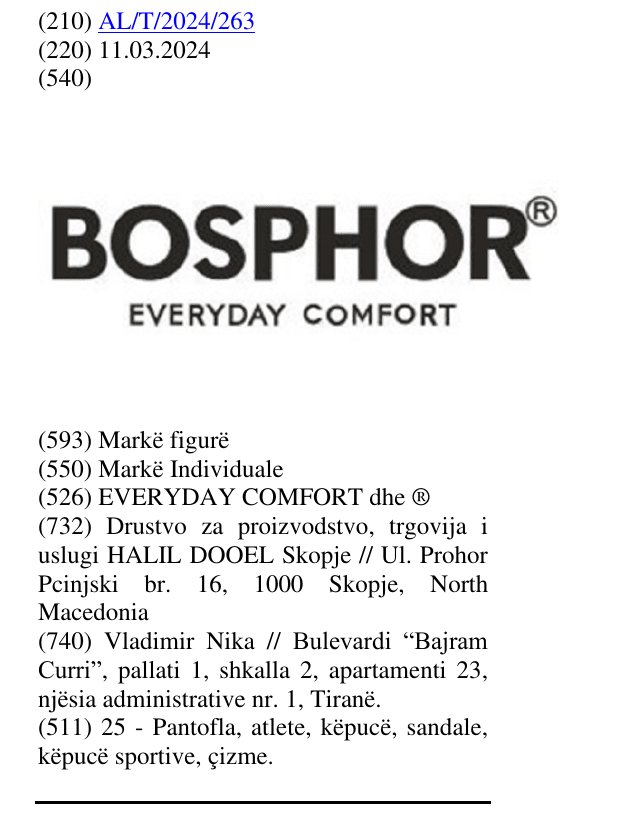 Zëri i markës EVERYDAY COMFORT dhe ® në buletin